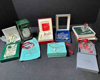 Name Brand Crystal and Glass Christmas Ornaments