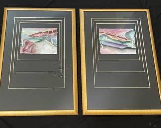 Signed Paper Art by Denise Riddle