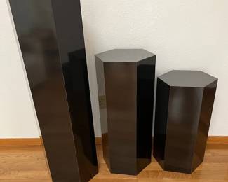 Three Pedestal Stands