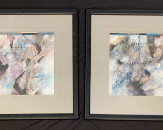 Two Large Signed Lithographs By Douglas