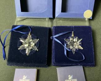 Two Swarovski Little Snowflakes