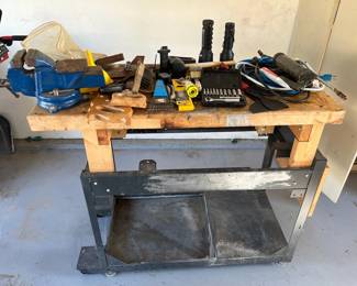 Various Hand Tools Workbench