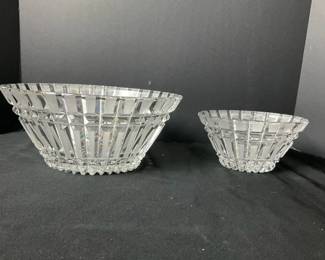 Vintage Crystal Oval Bowls