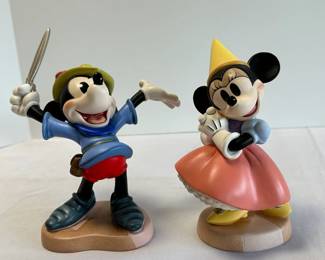 Walt Disney Classics Collection Brave Little Tailor Mickey Princess Minnie Mouse