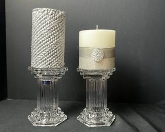 Waterford Crystal Candle Holder with Candle