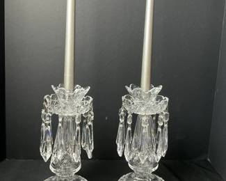Waterford Crystal Candle Holder with Candles 