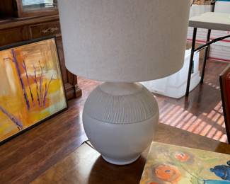 Pottery lamp $50