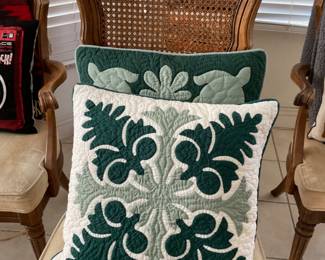Quilted fabric pillows $10