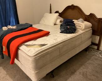 Pristine Double/Full size bed by Simmons-only $30! Indludes mattress, box spring and frame.  FREE HEADBOARD
