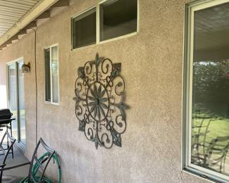 Metal outdoor decor $5