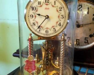Vintage Session Mantle Clock, Kundo Black Forest 400 Day Anniversary Clock, And Swift Nautical Style Barometer
