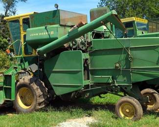 1969 John Deere Square Back Combine, Model EO55, SN 93610