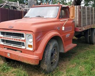 1967 Chevrolet C-50 Truck, 6 Cylinder Gas Engine With Dump Bed, Kansas Title