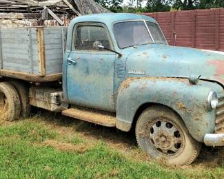 1948 Chevrolet Thriftmaster 6 Cylinder Grain Truck With Dump Bed