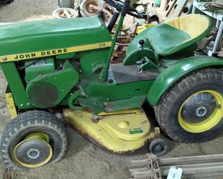 John Deere Model 112 Riding Lawn Mower With 46" Blade, 