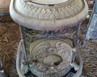 Antique Great Western No 1524 Cast Iron Wood Burning Stove