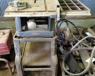Sears Craftsman Table Saw, Model 115.7167, On Wheeled Stand