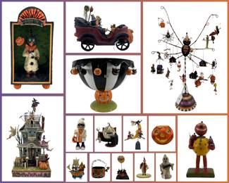 Halloween auction collage