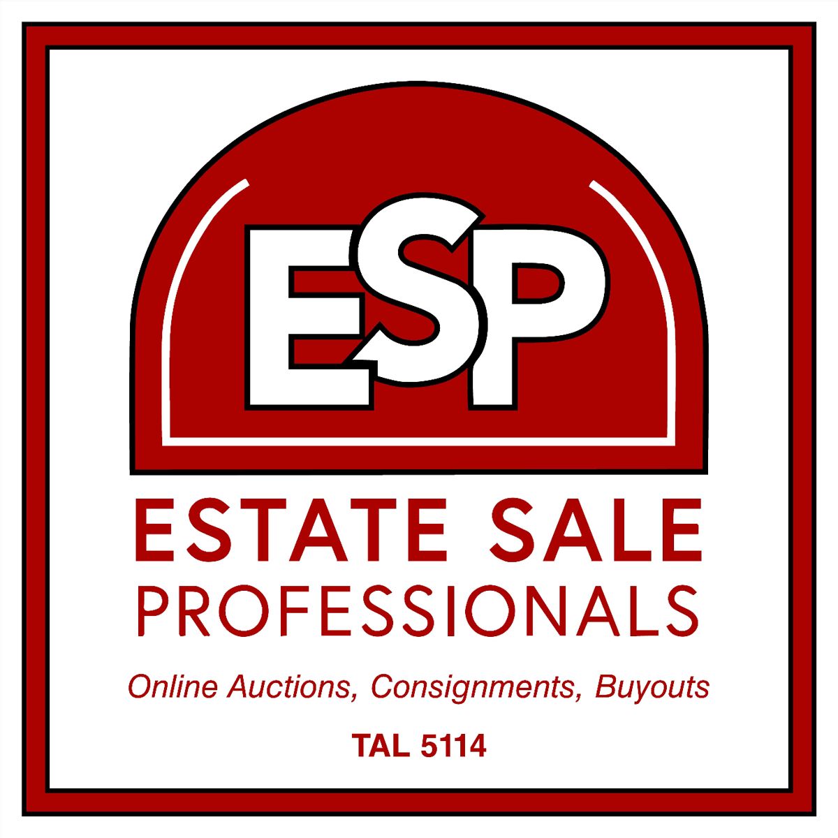 Estate Sale Professionals red square Logo