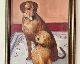 Lot 013   10 Bid(s)
Portrait of 2 Dogs