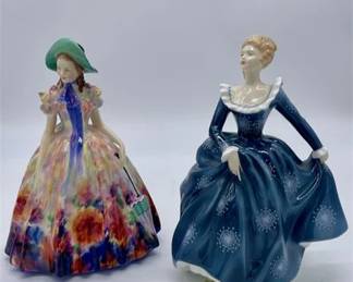 Lot 021   8 Bid(s)
2 Royal Doulton Figurines "Easter Day" and "Fragrence"