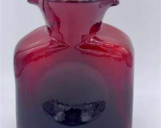 Lot 066   27 Bid(s)
Red Blenko Glass Pitcher