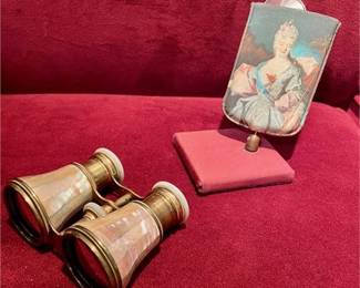 Lot 082   27 Bid(s)
Vintage Mother of Pearl Opera Glasses and Antique Glasses