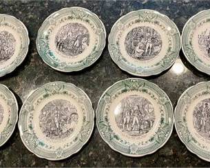 Lot 086   17 Bid(s)
8 French Sarraguemines Napoleon Dessert Plates