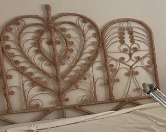 Wicker Scrollwork Headboard