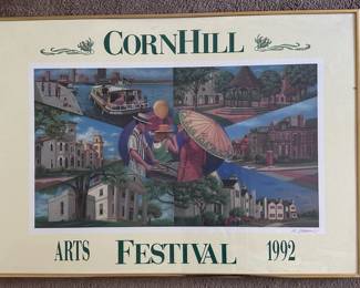1992 Rochester NY Corn Hill Arts Festival Poster 
