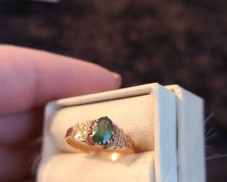 Emerald Victorian Ring