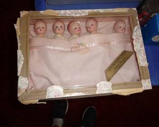 Madame Alexander Quintuplet Dolls in Box
