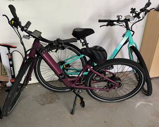 Aventon Electric bikes, Pace 500 and Pace 350 ; like new only used a few times.  batteries and 2 keys for each bike included