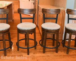 Three Ashley Furniture Counter Or Bar Height Stools