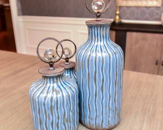 Set Of Graduated Canisters And Ginger Jar