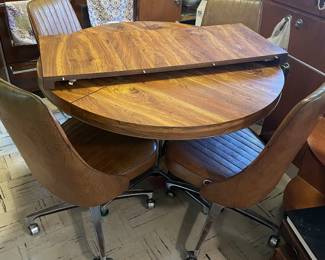 MCM Chromecraft Kitchen Formica Table w/4 chairs