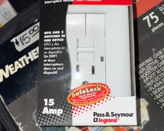 Many electrical amps and switches