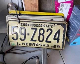 Vintage license plates