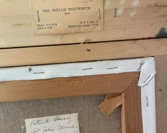 Oil painting by Patricia Harvey