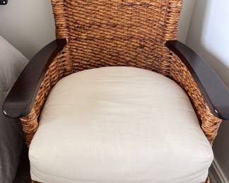 Pier 1 rattan armchair