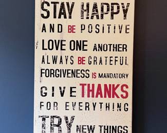 Inspirational wall canvas