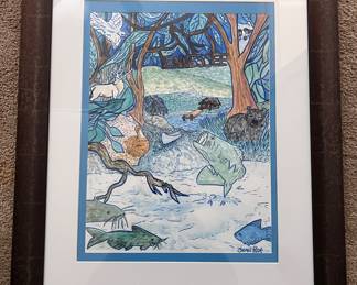 Bean Pope framed print