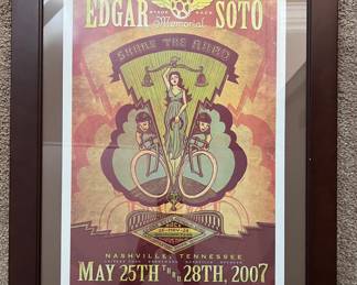 Framed Edgar Soto poster