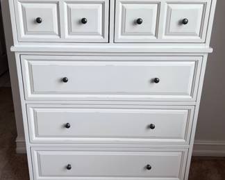 Pier 1 white tall dresser