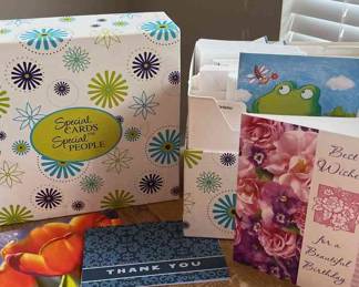 Box Of Misc Greeting Cards