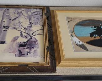 Native American Sand Art Picture Plus