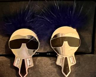 Fendi Karl Lagerfeld cuff links. Too cool!