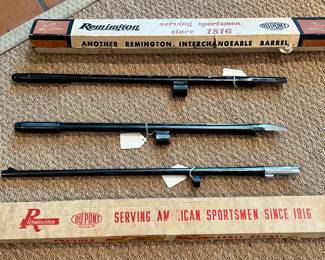 Remington interchangeable shotgun and rifle barrel. 