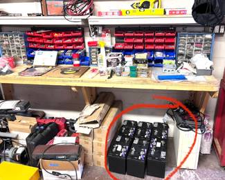 Marine batteries. FREE for the taking.  