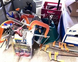 Clamps of all sizes.  